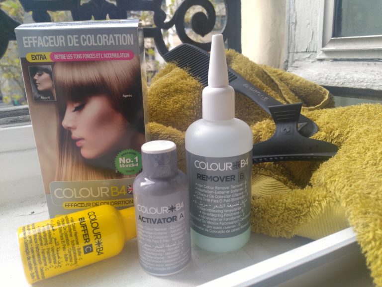 Mon changement de couleur avec le colour B4