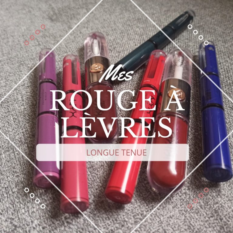Mes rouges à lèvres longue tenue